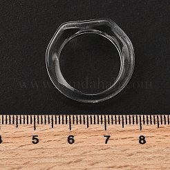Kids Transparent Acrylic Glue on Ring Base&nbsp;LS-RJEW-P154-01A-02