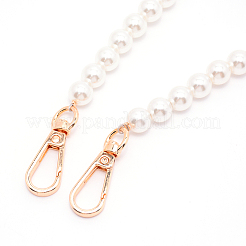 White Acrylic Round Beads Bag Handles&nbsp;LS-FIND-TAC0006-21C-01
