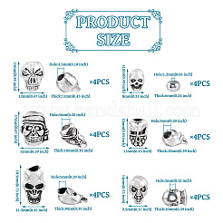 28Pcs 7 Styles Tibetan Style Alloy Beads&nbsp;TIBEB-TA0001-30