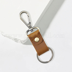 Cowhide & Alloy Keychains&nbsp;KEYC-WH20005-24B