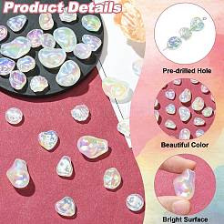 32Pcs 8 Styles UV Plating Opaque Acrylic Beads&nbsp;OACR-CJ0002-77