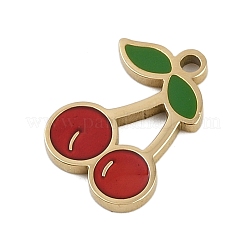 304 Stainless Steel Enamel Charms&nbsp;STAS-I338-01G-09