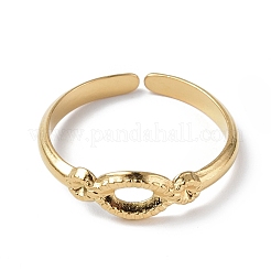 304 Stainless Steel Open Cuff Ring Finding&nbsp;RJEW-C046-06G