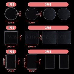 3 Sets 3 Style Acrylic Plate&nbsp;DIY-FH0006-02