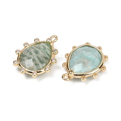 Natural Amazonite Faceted Pendants&nbsp;G-K347-06G-06