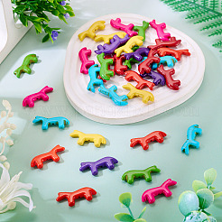 35Pcs 7 Colors Synthetic Turquoise Beads&nbsp;G-TA0003-27