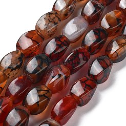 Natural Dragon Veins Agate Beads Strands&nbsp;G-G172-01P