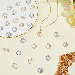 50Pcs 2 Colors Alloy Resin Pendants&nbsp;FIND-OC0014-40
