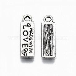 Tibetan Style Alloy Pendants&nbsp;TIBEP-N009-062AS-RS