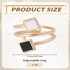 1Pc Alloy Enamel Spiral Finger Rings for Women&nbsp;RJEW-LP0002-80