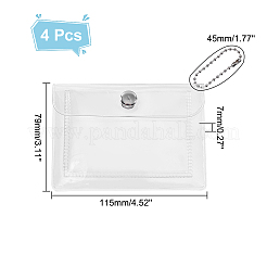 Transparent PVC Coin Wallets&nbsp;ABAG-WH0044-28
