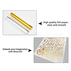2 Rolls 2 Colors PET Stamping Hot Foil Paper&nbsp;DIY-FH0004-95