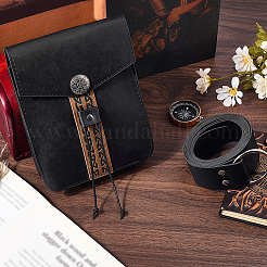 1Pc Rectangle Medieval PU Leather Waist Bags&nbsp;AJEW-CL0002-72B