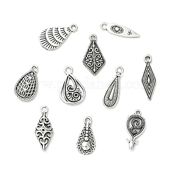 50Pcs 10 Styles Tibetan Style Alloy Pendants&nbsp;FIND-CJ0005-98