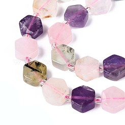 3 Styles Natural Rose Quartz & Prehnite & Amethyst Beads Strands&nbsp;G-P534-A25-01