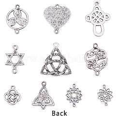 Alloy Knot Pendants and Links Set&nbsp;TIBEP-SC0001-01