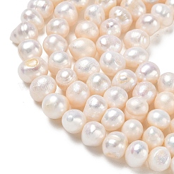 Natural Cultured Freshwater Pearl Beads Strands&nbsp;PA-CBAC463-06