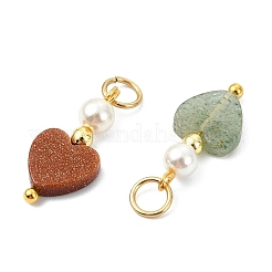 Natural & Synthetic Mixed Gemstone Pendants&nbsp;PALLOY-JF05818