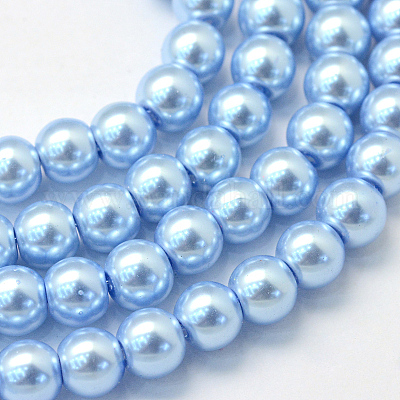 Baking Paint Glass Pearl Bead Strands&nbsp;X-HY-Q003-3mm-24-1