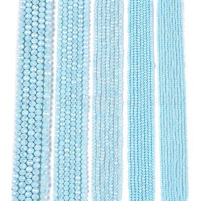Electroplate Glass Beads Strands&nbsp;EGLA-A044-P8mm-B06-1