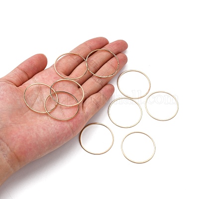 Brass Linking Rings&nbsp;X-KK-S327-06KC-30mm-1