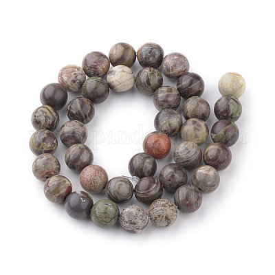 Natural Flower Agate Beads Strands&nbsp;X-G-Q462-8mm-34-1