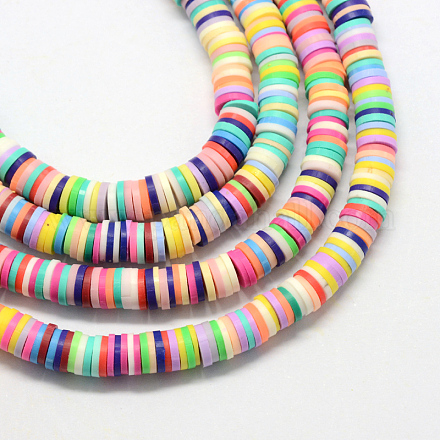 Handmade Polymer Clay Beads&nbsp;X-CLAY-R067-6.0mm-M1-1
