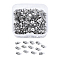 Iron Ear Nuts, Butterfly Earring Backs for Post Earrings, Platinum, 6x4x3mm, Hole: 0.7~1mm, 200pcs/box