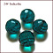 K9 Glass, Imitation Austrian Crystal Beads, Grade AAA, Faceted(96 Facets), Round, Teal, 8mm, Hole: 0.9~1mm