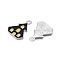 Halloween Theme Alloy Enamel Pendants, Cadmium Free & Nickel Free & Lead Free, Platinum, Haunted House, 22x18x1mm, Hole: 2mm