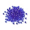 Transparent Glass Beads, Bicone, Blue, 4x4x3.5mm, Hole: 1mm, 720pcs/bag
