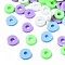 Handmade Polymer Clay Beads, Heishi Beads, Disc/Flat Round, Mixed Color, 4x0.5~1.5mm, Hole: 1.5mm, about 66600pcs/1000g