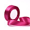 Single Face Satin Ribbon, Polyester Ribbon, Fuchsia, 1 inch(25mm) wide, 25yards/roll(22.86m/roll), 5rolls/group, 125yards/group(114.3m/group)
