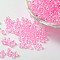Eco-Friendly Transparent Acrylic Beads, Round, AB Color, Pearl Pink, 10mm, Hole: 1.8mm, about 1000pcs/500g
