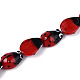 Handmade Lampwork Bumpy Beads Strands&nbsp;LAMP-N028-07-1