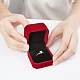 Square Velvet Ring Boxes&nbsp;VBOX-WH0002-01B-3