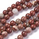 Natural Red Jasper Beads Strands&nbsp;X-G-F348-02-8mm-1
