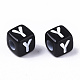 Opaque Acrylic Beads&nbsp;X-SACR-N002-01Y-3