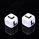 Acrylic Horizontal Hole Letter Beads&nbsp;PL37C9129-L-2