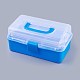 Portable Plastic Three-storey Multifunctional Storage Box&nbsp;CON-WH0064-G01-1