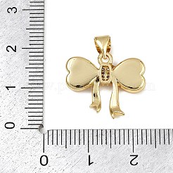 Brass Micro Pave Cubic Zirconia Pendants&nbsp;KK-D376-05G