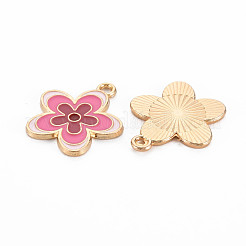 Light Gold Alloy Enamel Pendants&nbsp;ENAM-S126-132