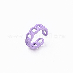 Spray Painted Alloy Cuff Rings&nbsp;LS-X-RJEW-T011-29C-RS