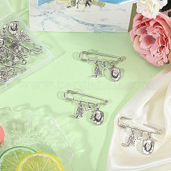 12Pcs West Cowboy Steel Heavy Duty Safety Pins Brooch&nbsp;JEWB-CA00007
