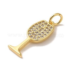 Brass Micro Pave Cubic Pendants&nbsp;KK-U027-07G-01
