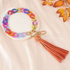 Chain Link Wristlet Keychain&nbsp;HJEW-SW00014-07
