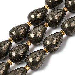 Natural Pyrite Beads Strands&nbsp;G-Z131-I01-01
