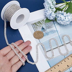 Silver Iron Rhinestone Strass Chains&nbsp;CH-WH0009-04S-01