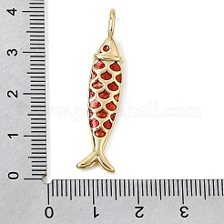 Brass Enamel Pendants&nbsp;KK-CBA960E-06B-G