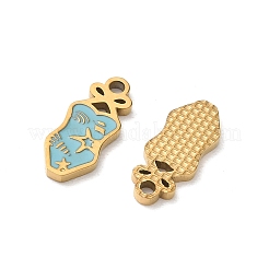 304 Stainless Steel Enamel Pendants&nbsp;SA-CBA7876-09G